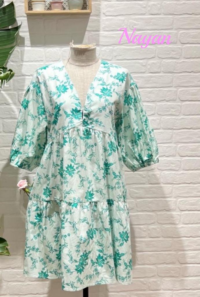 Vestido corto estampado