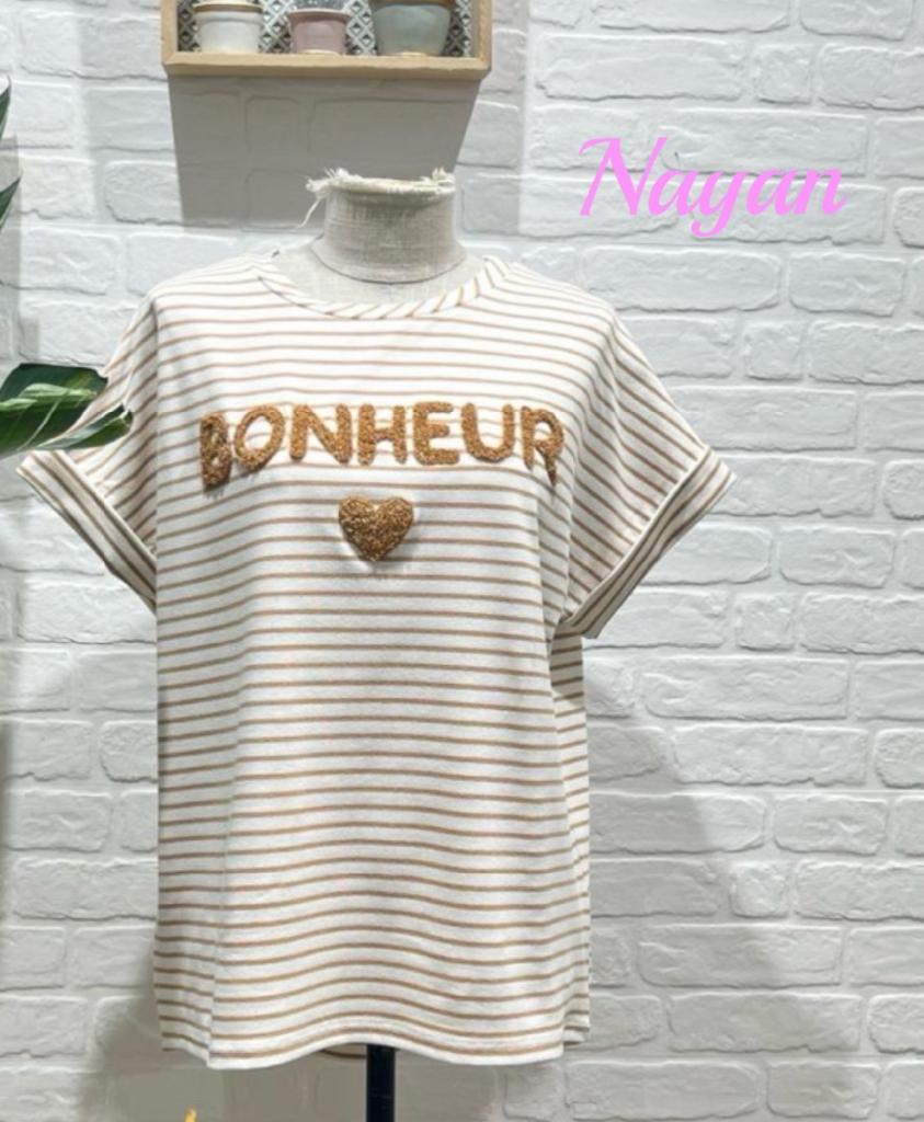 Camiseta Bonheur