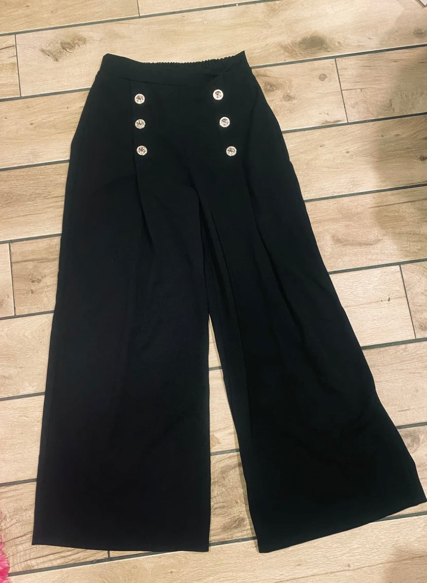 Pantalón botones dorados