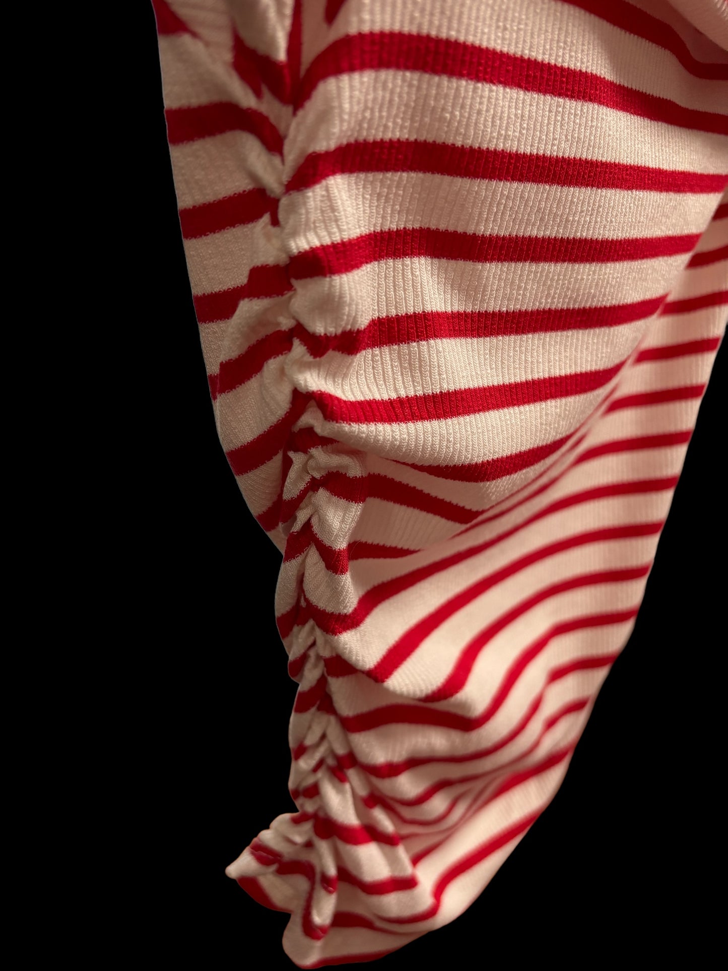 Camiseta fruncida rayas