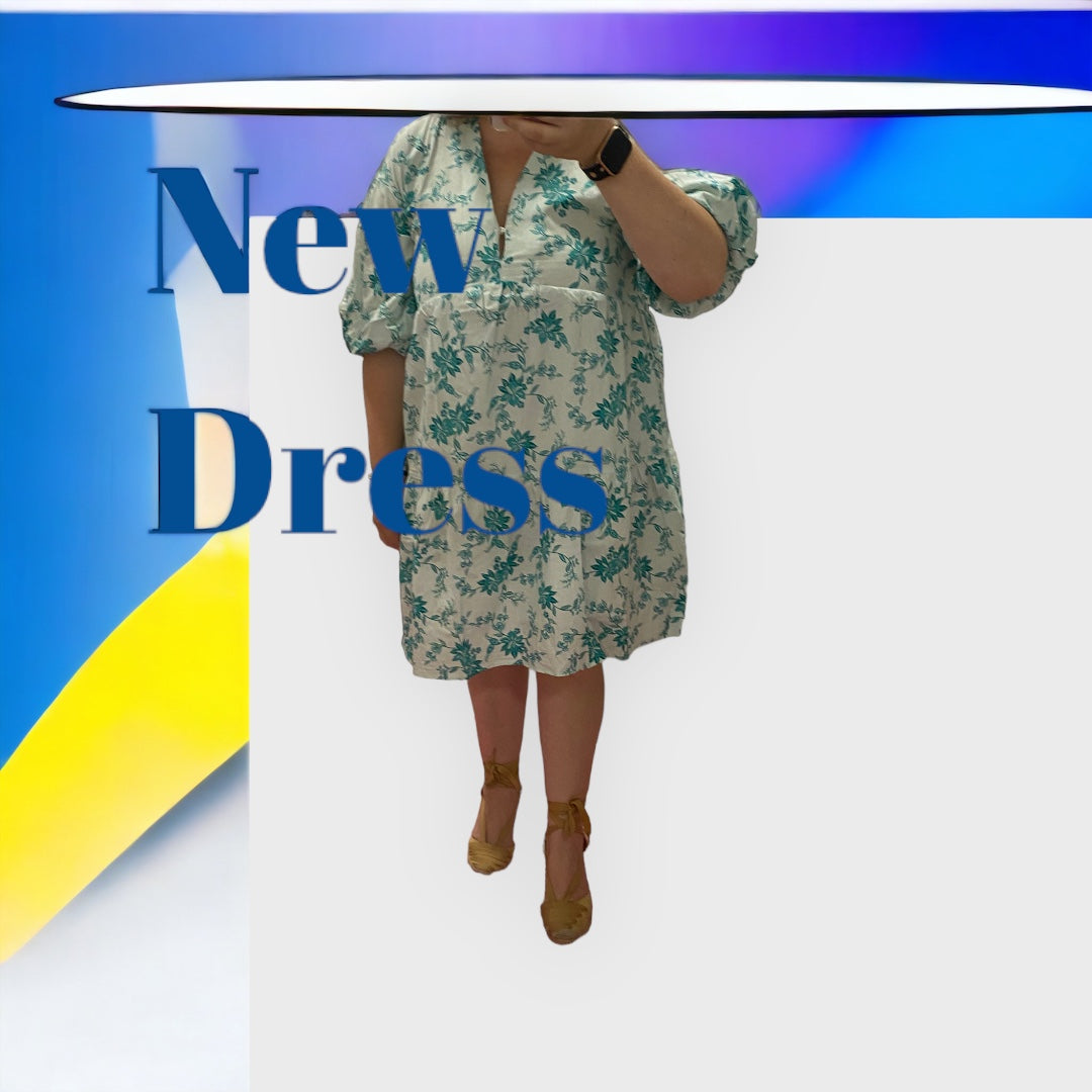Vestido corto estampado