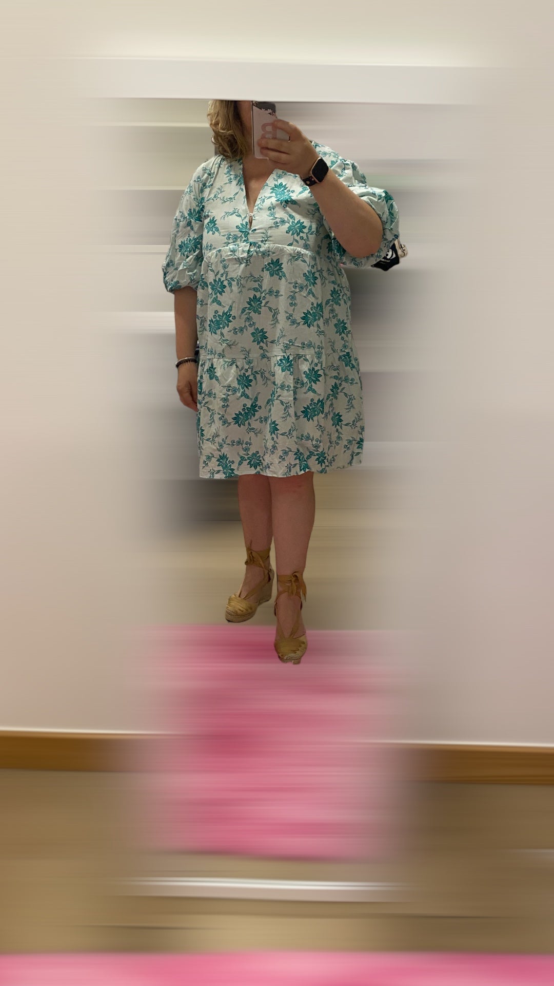 Vestido corto estampado