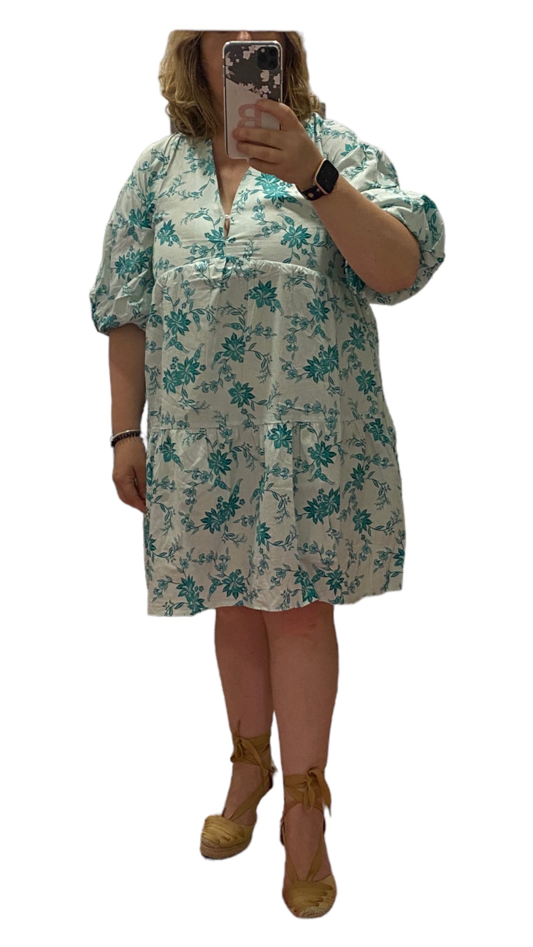 Vestido corto estampado
