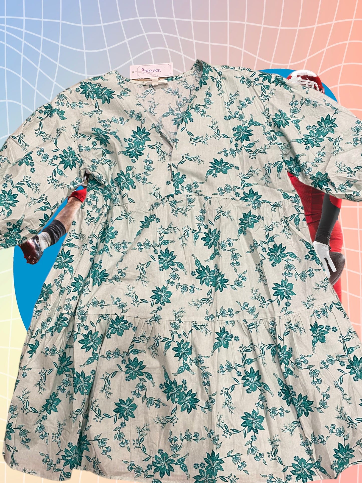 Vestido corto estampado