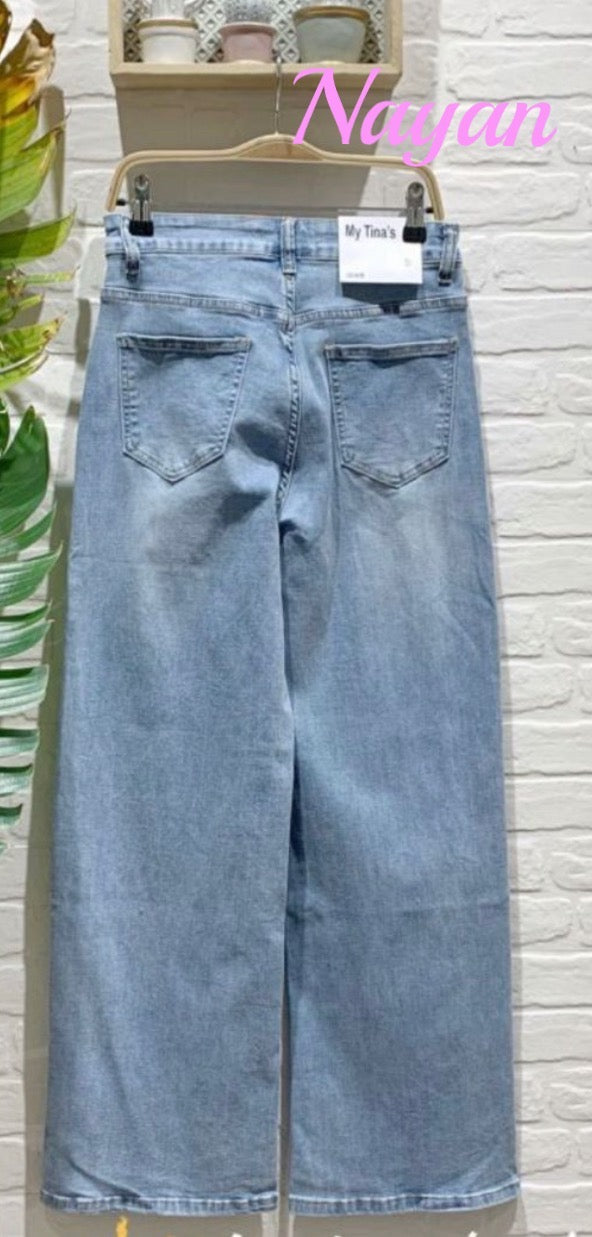 Pantalón vaquero pierna ancha