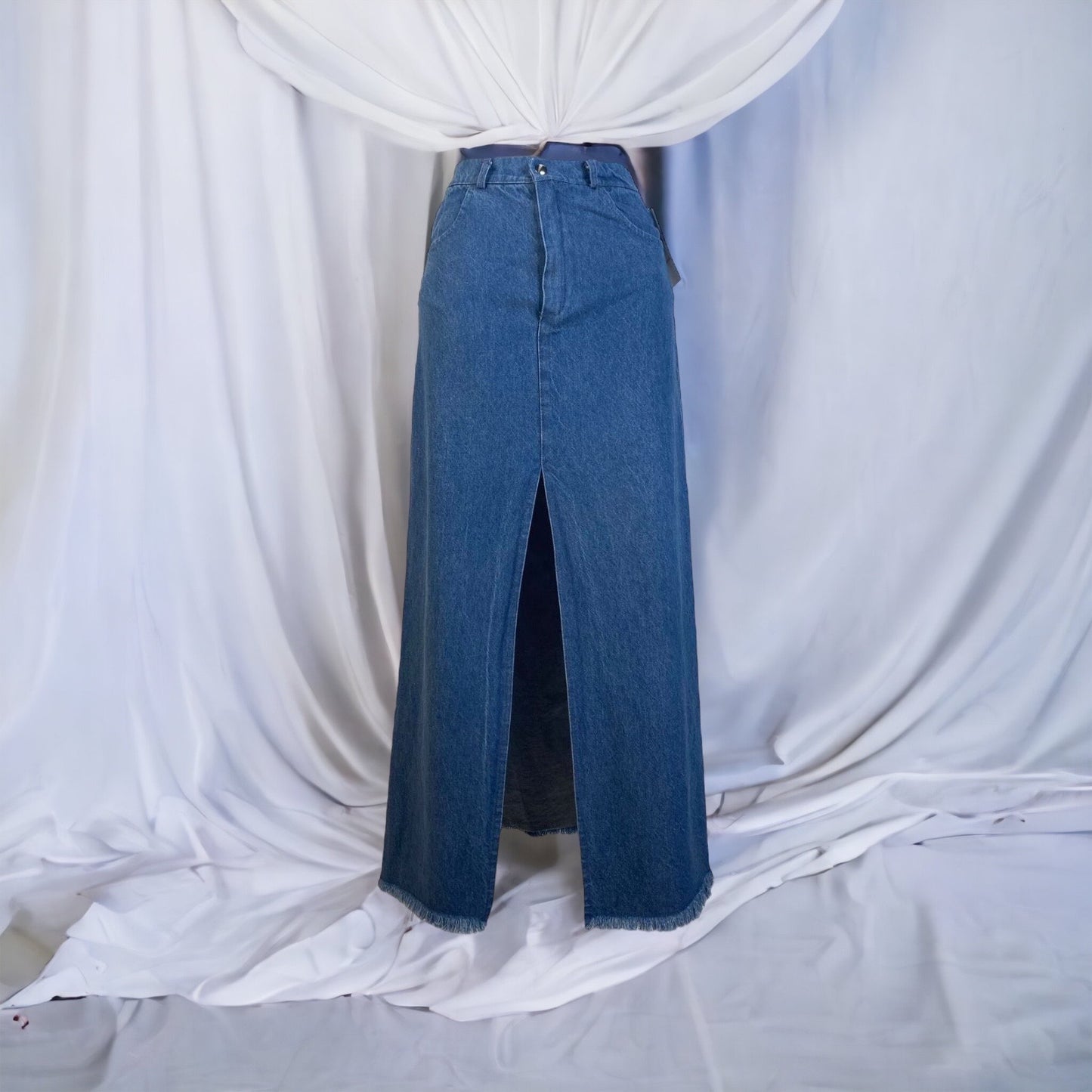 Falda vaquera midi