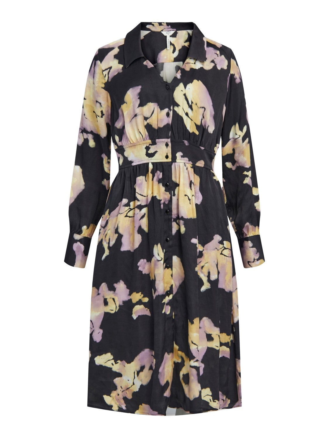 VESTIDO MIDI SATEN ESTAMPADO