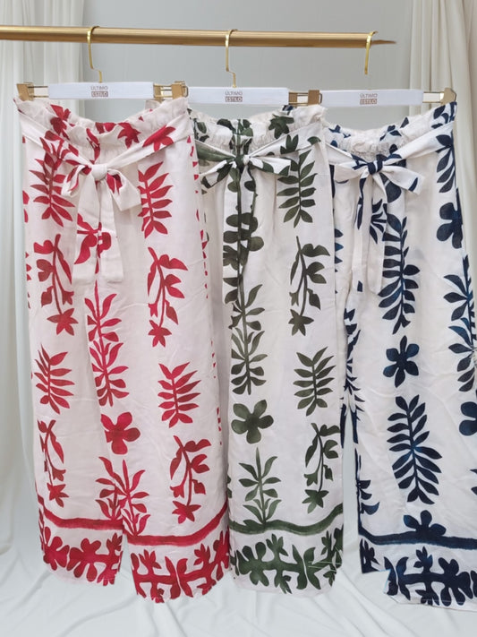 Pantalón hojas