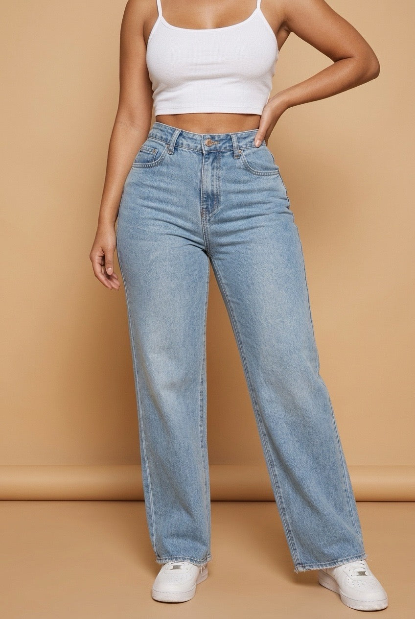 Pantalón vaquero pierna ancha