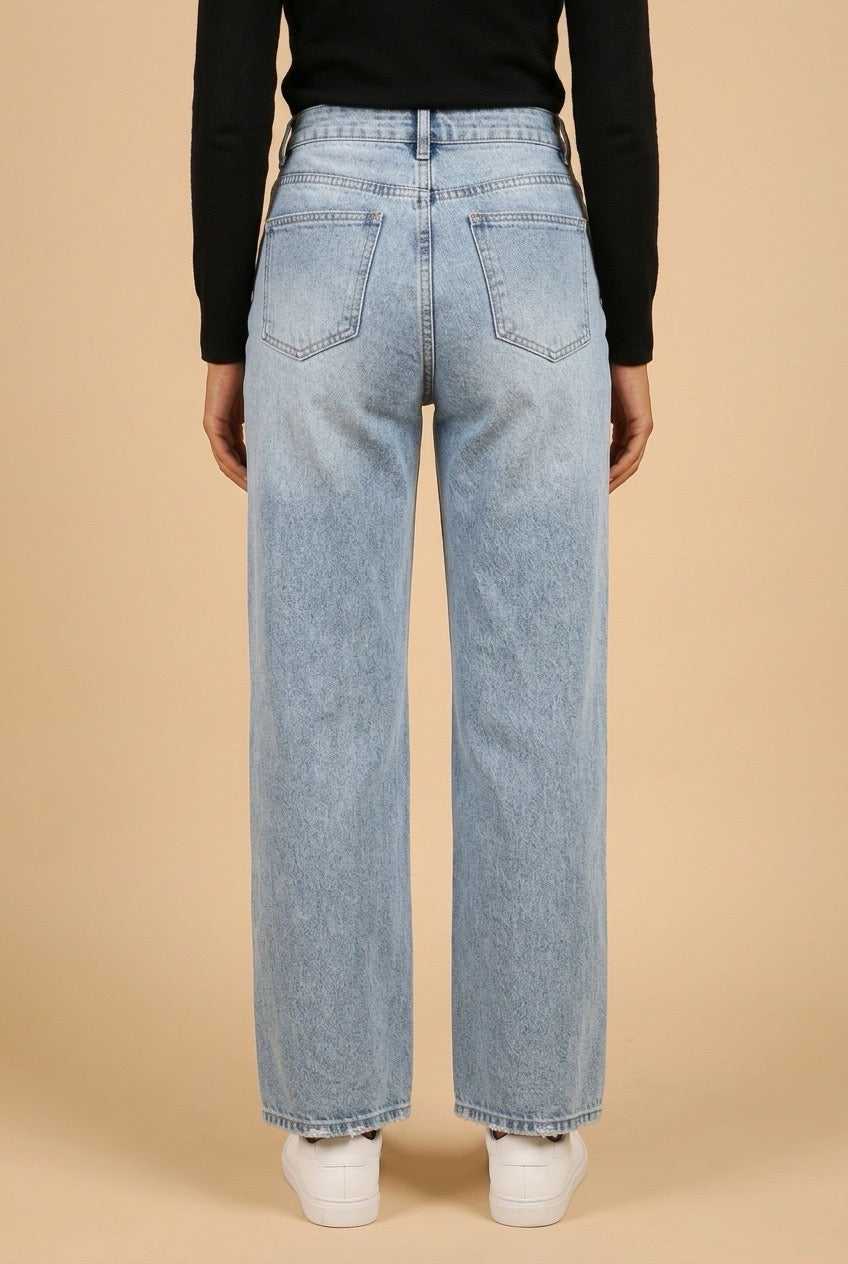 Pantalón vaquero pierna ancha