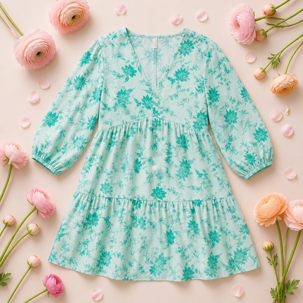 Vestido corto estampado