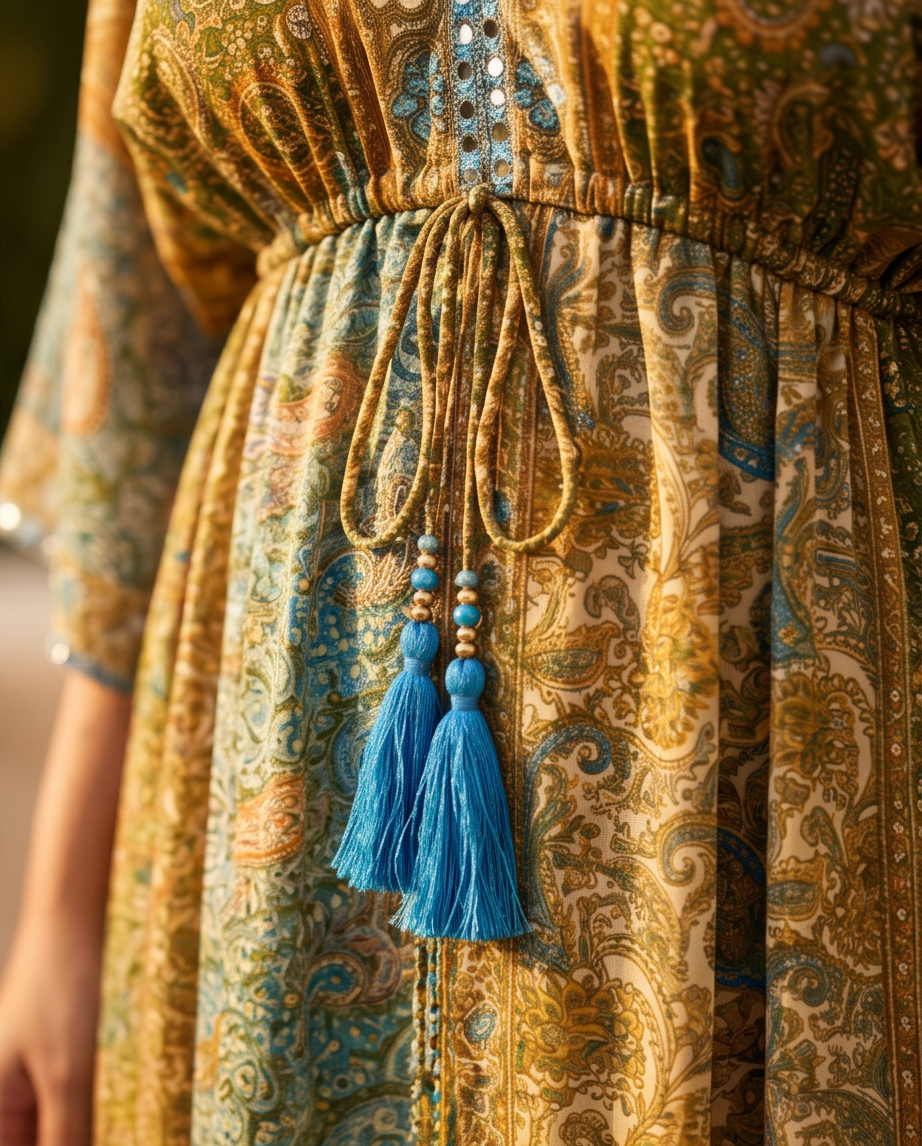 Vestido largo cachemir