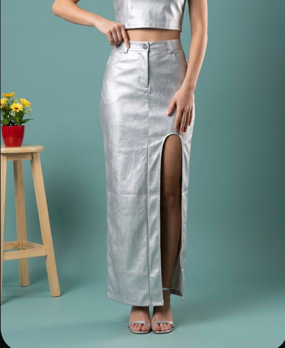 Falda Saturno plata