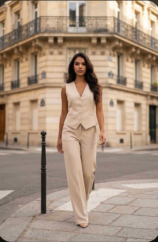 Traje chaleco y pantalón