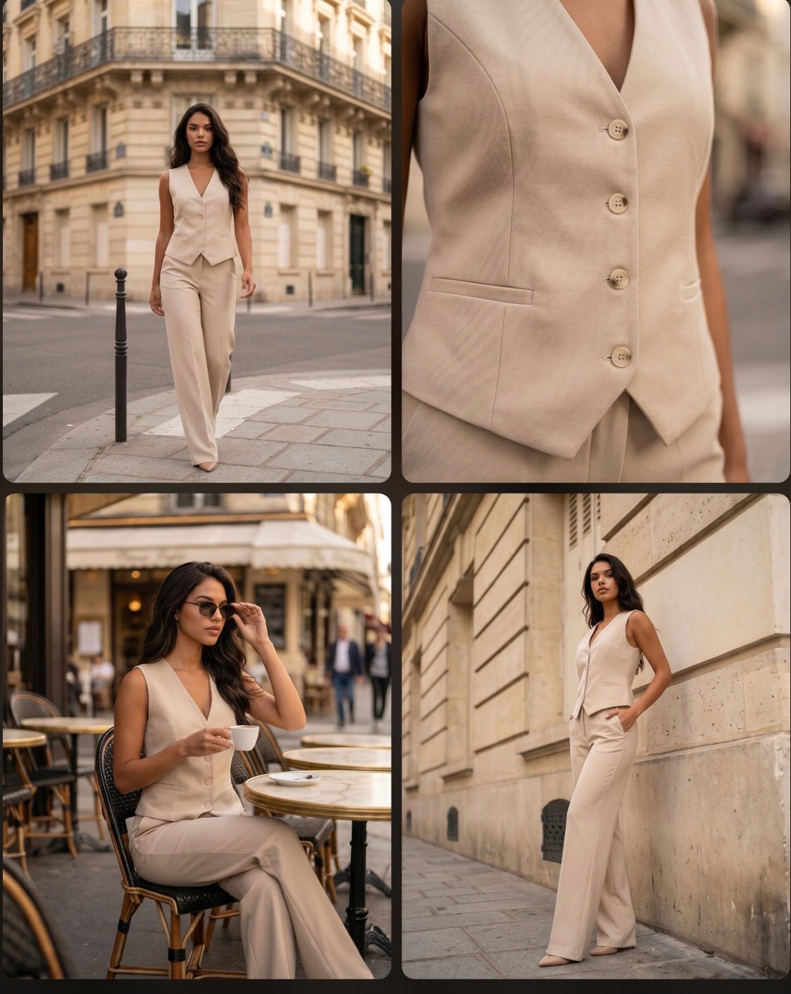 Traje chaleco y pantalón