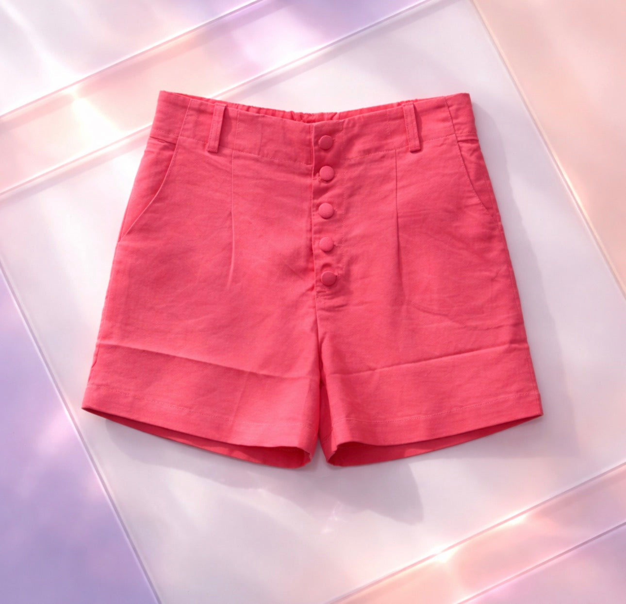 Conjunto blazer y short fucsia