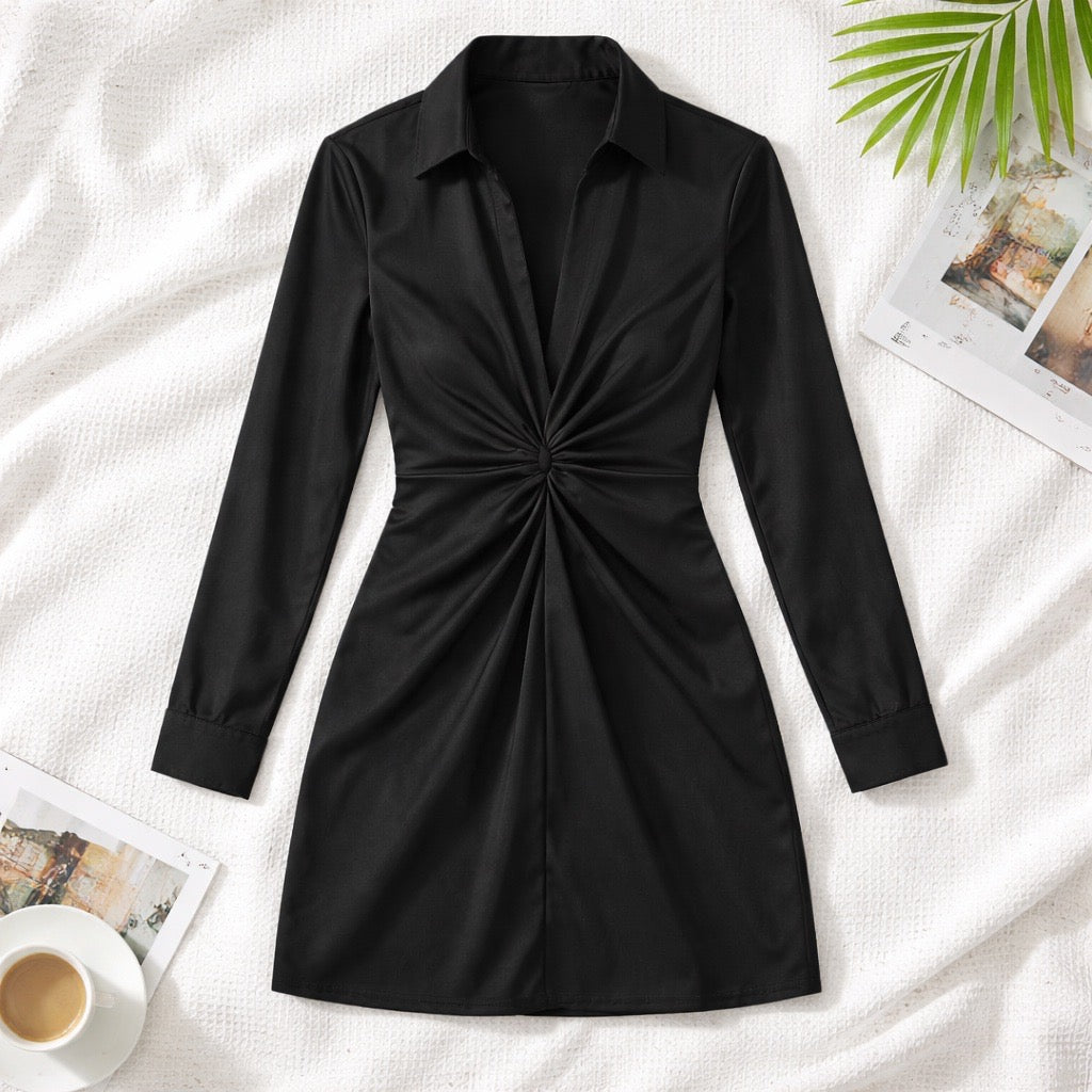 VESTIDO CORTO RASO