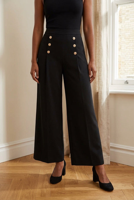 Pantalón botones dorados