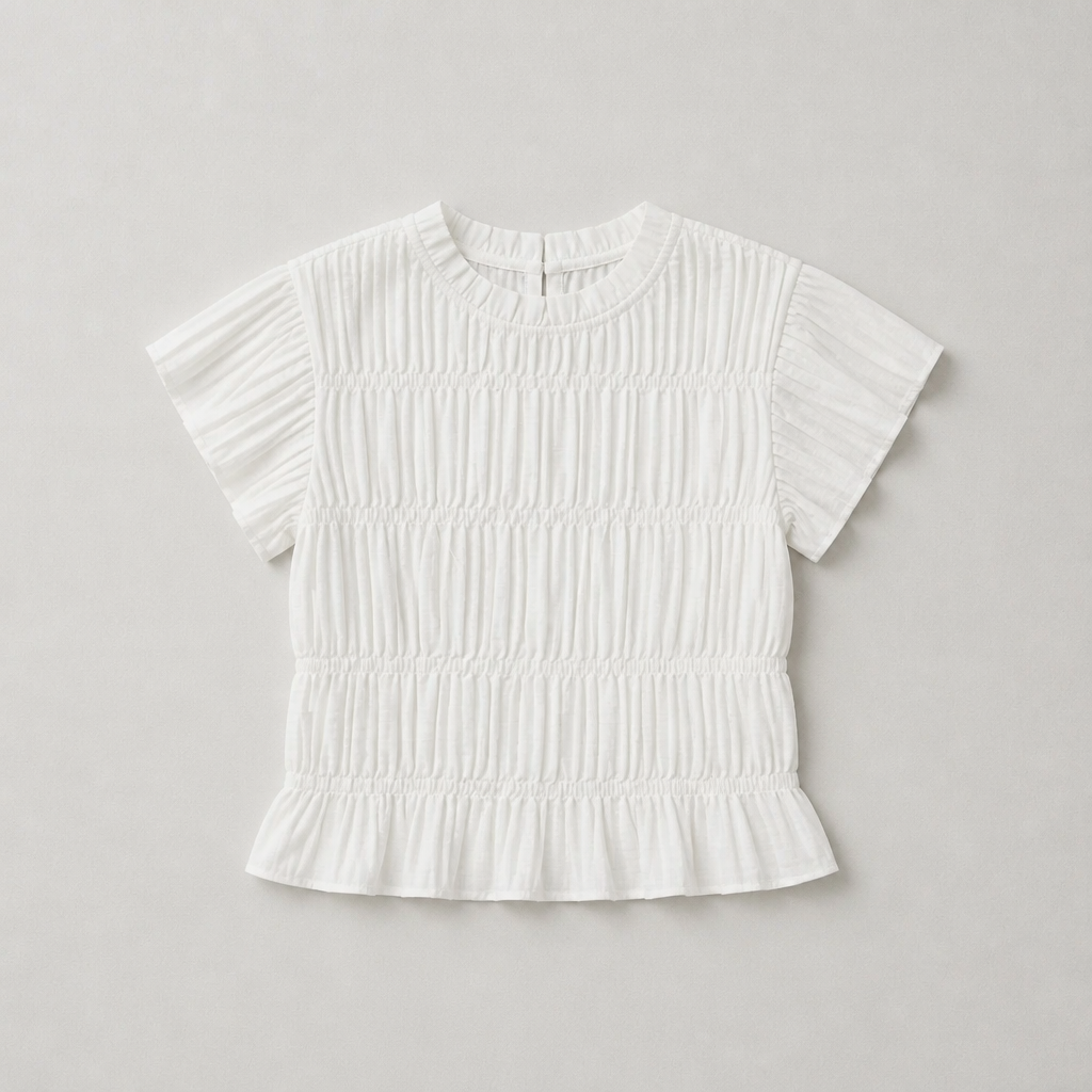 Camiseta fruncida