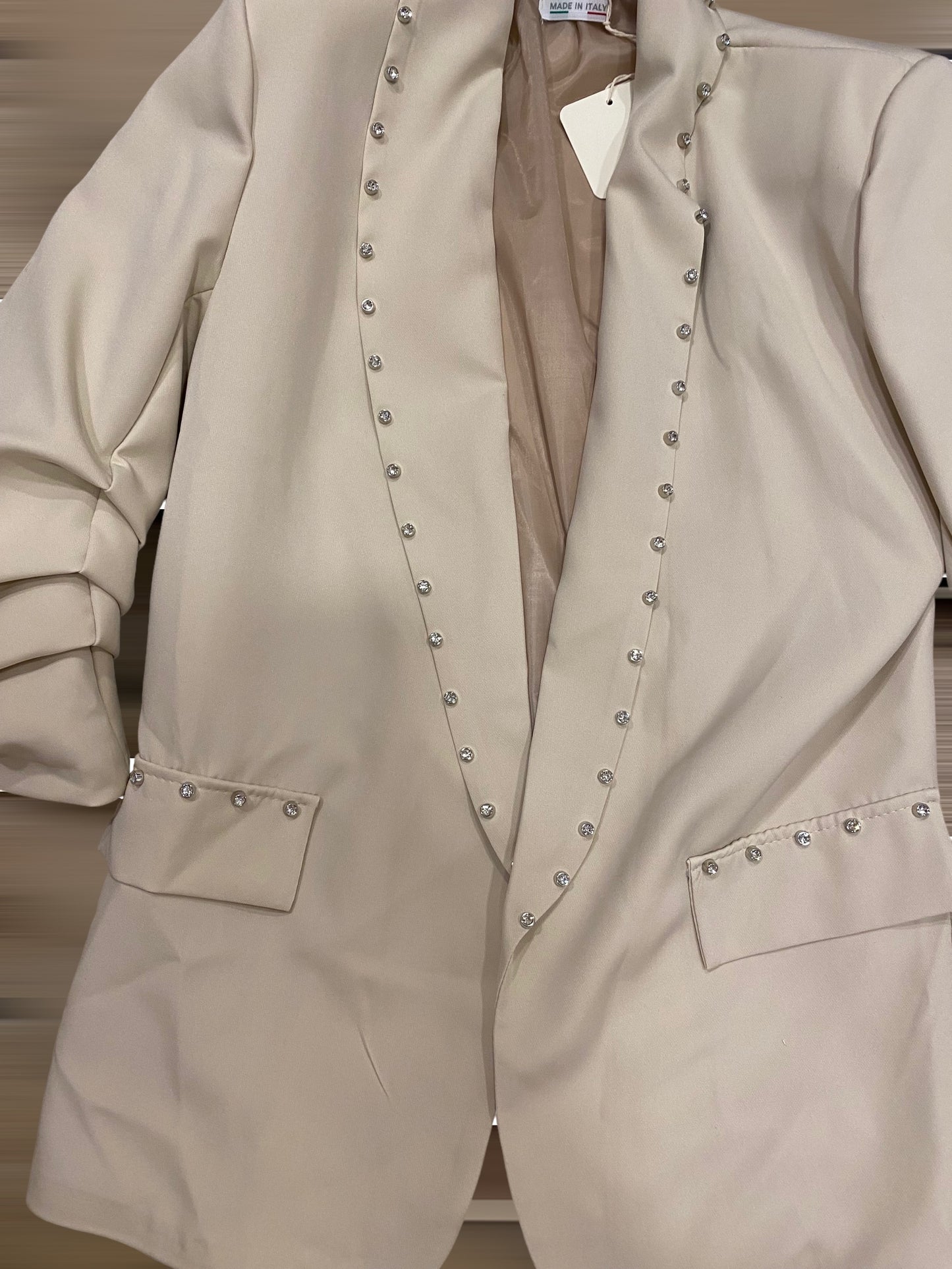 Blazer abierta brillantes