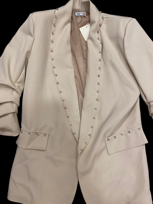 Blazer abierta brillantes