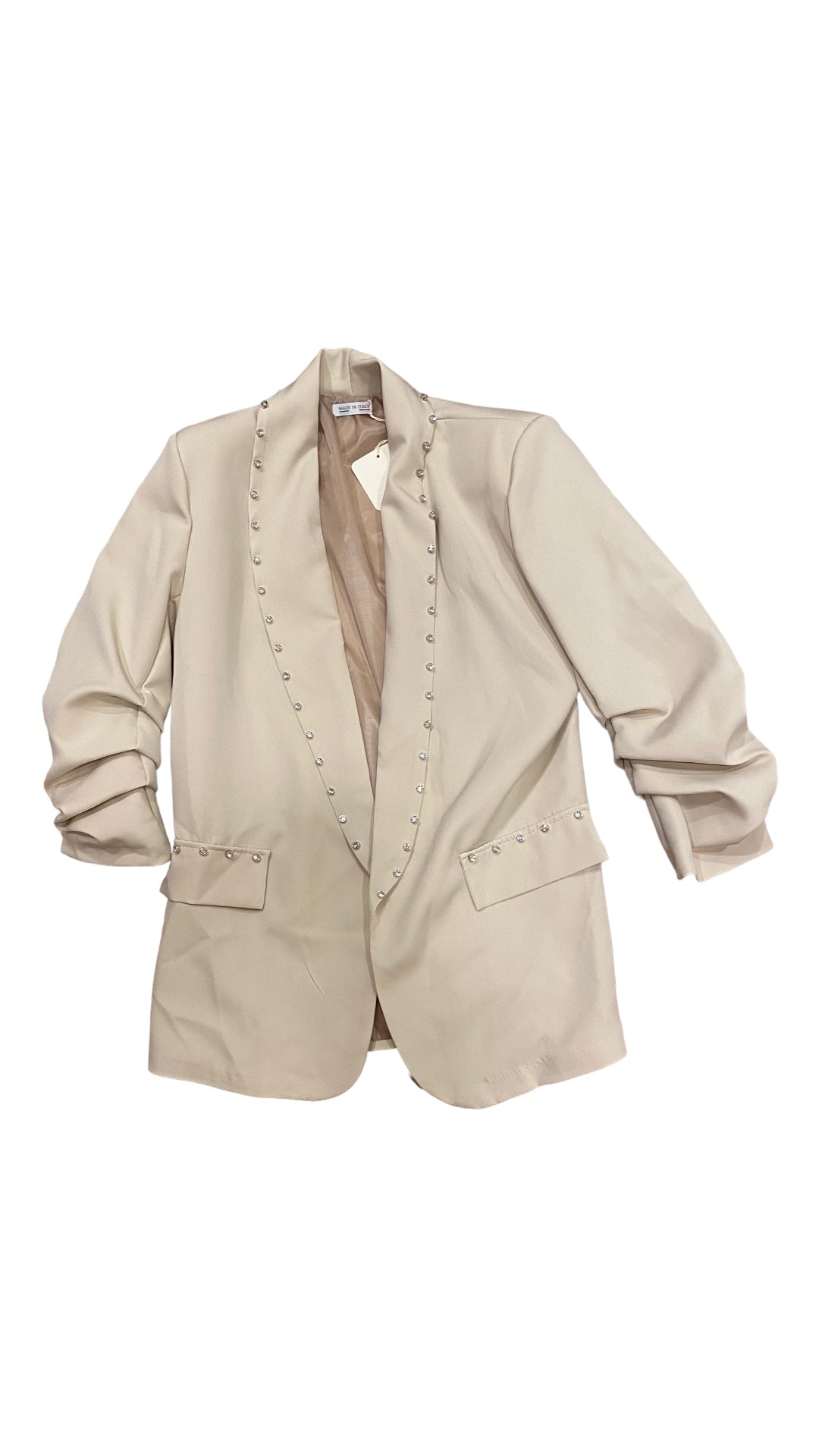 Blazer abierta brillantes