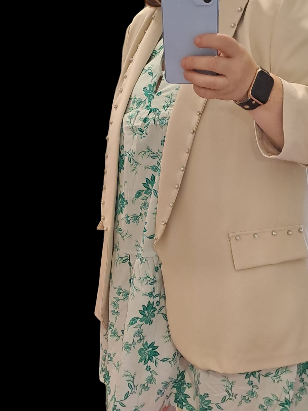 Blazer abierta brillantes
