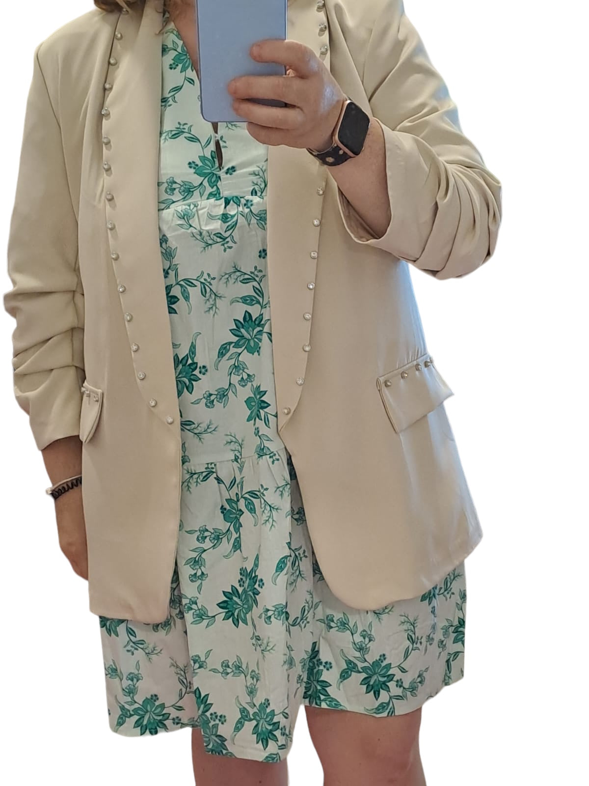 Blazer abierta brillantes