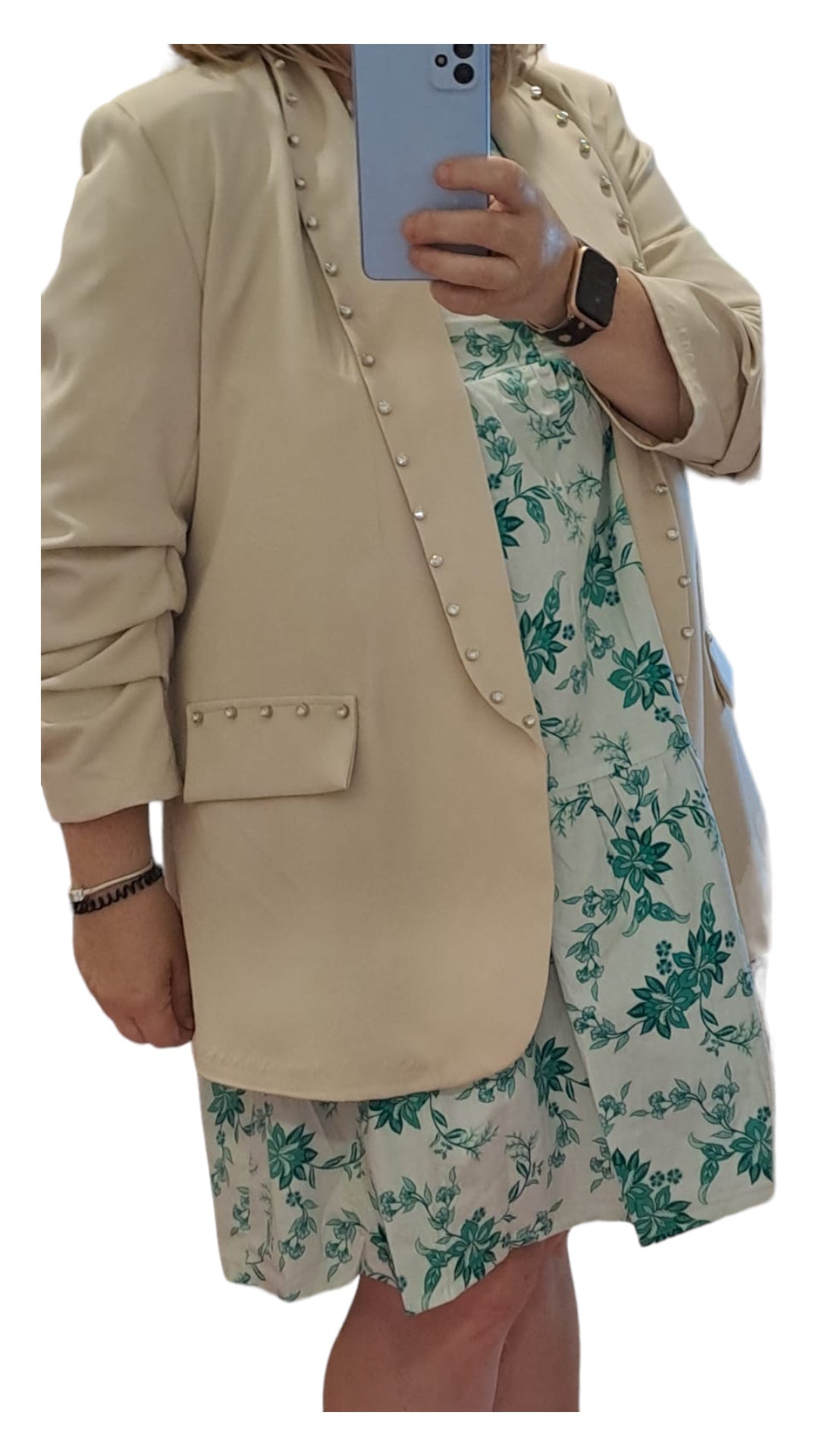 Blazer abierta brillantes