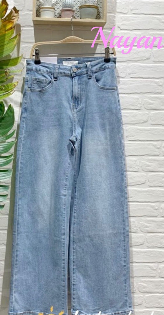 Pantalón vaquero pierna ancha