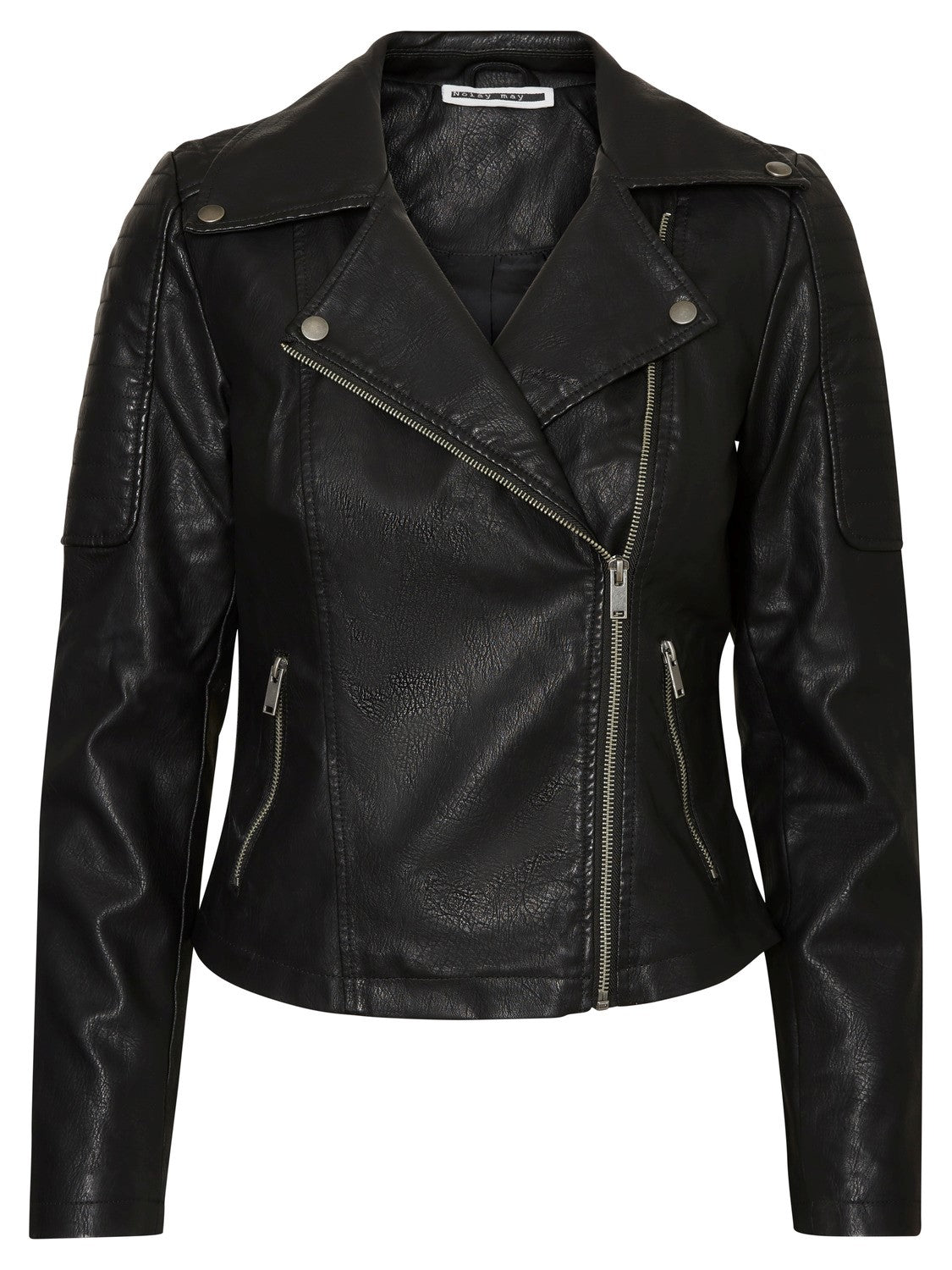Biker polipiel negra