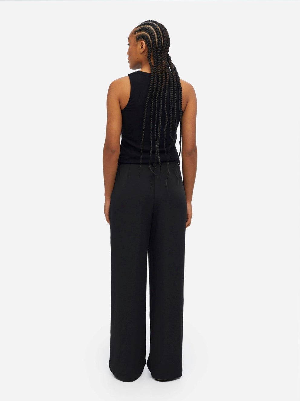 Pantalón negro palazzo